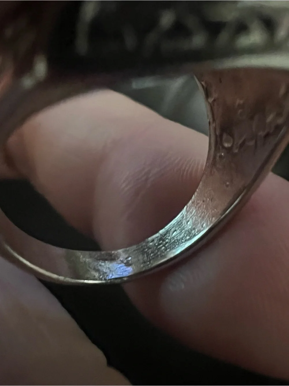 Turquoise Inlay Winged Emblem Sterling Men's Ring
